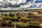 Røros in Norwegen Die kleine Stadt Røros in Norwegen. Viele der Dächer sind mit Gras bewachsen.