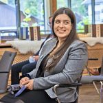 BayTM-Mitarbeiterin Rebecca Willms beim Tourismus Netzwerk Bayern 2021
