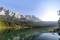 Eibsee mit Zugspitze Blick auf den Eibsee mit Zugspitze im Hintergrund