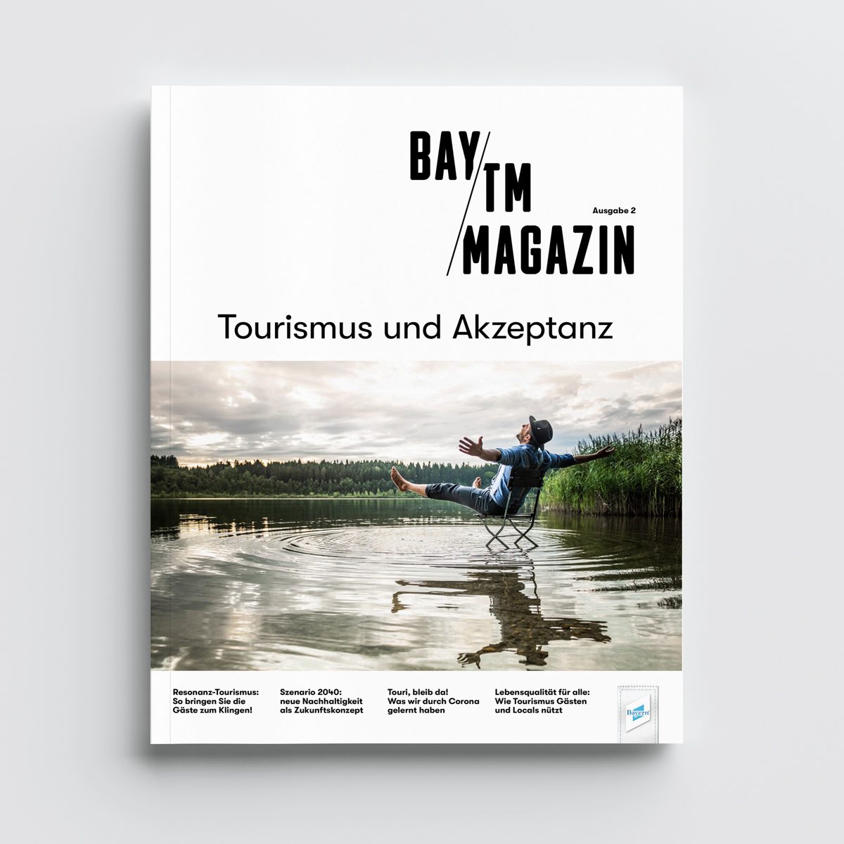 BayTM Magazin Akzeptanz Cover des BayTM-Magazins zum Thema "Tourismus und Akzeptanz"
