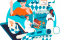 Illustration zu digitalen Möglichkeiten während des Reiseerlebnisses Illustration zu digitalen Möglichkeiten während des Reiseerlebnisses