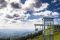 Blick auf die Bergstation am Großen Arber und das umliegende Gebirge