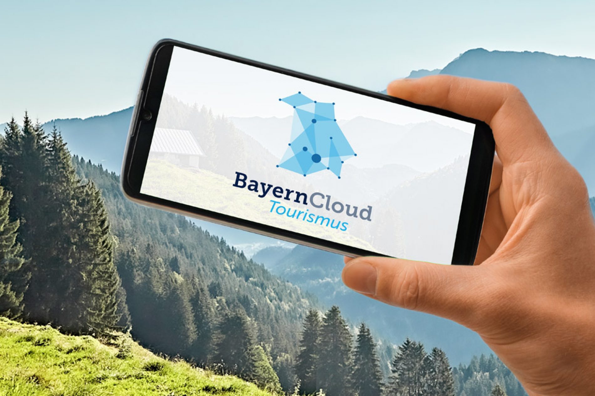 BayernCloud Tourismus – Förderprojekt Grafik zum Förderprojekt zur Schnittstelleneinrichtung bei der BayernCloud Tourismus