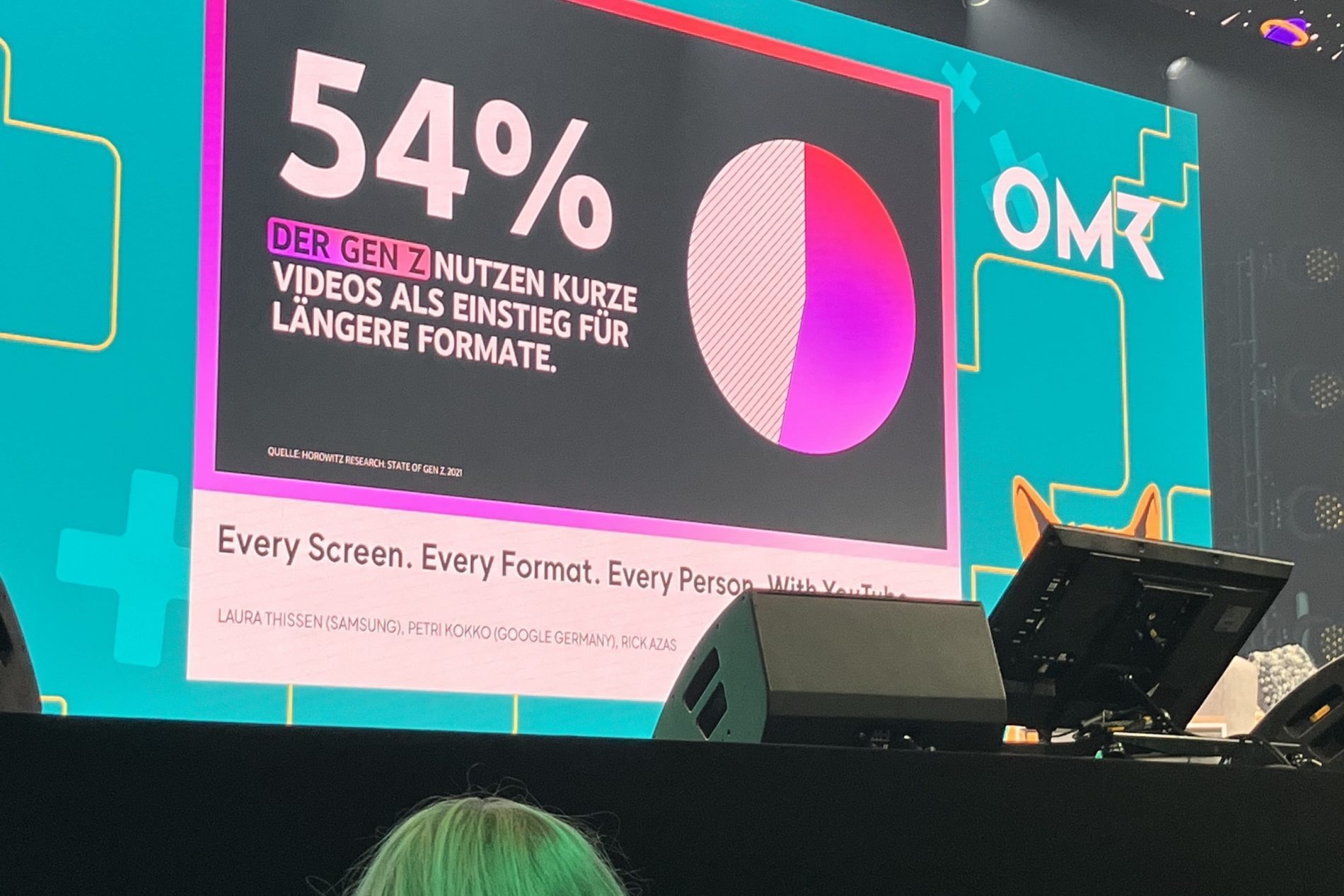 MicrosoftTeams-image (26) Blick auf eine Bühne bei der OMR 2023