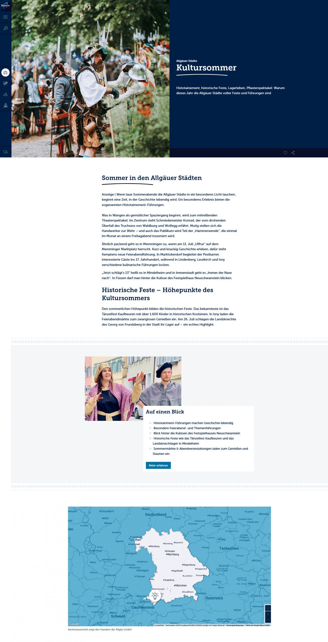 themenspecial-stadt-allgau-detail Screenshot von einem Themenspecial auf erlebe.bayern